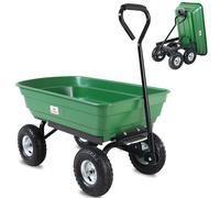 Carretilla de jardín con función de inclinación Verde