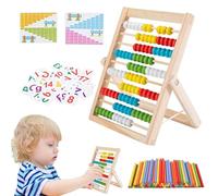 Carretilla de Madera - Juguetes de Educación Matemática Con Palillos | Estantería Matemática - Ideal para niños en edad preescolar, sala de juegos para niños y niñas