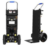 Carretilla De Mano EléCtrica con Mango TelescóPico Multifuncional Sube Escaleras Electrico Capacidad De Carga (400 Kg) Motor Sin Escobillas De 1200 W BateríA De 48 V/36 Ah,01