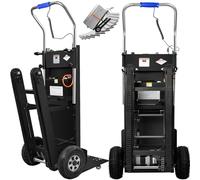 Carretilla De Mano EléCtrica con Mango TelescóPico Multifuncional Sube Escaleras Electrico Capacidad De Carga (400 Kg) Motor Sin Escobillas De 1200 W BateríA De 48 V/36 Ah,02