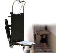 Carretilla De Mano EléCtrica Portátil Duradero Carretilla para Subir Escaleras con Carga De 400 Kg Que Ahorra Mano De Obra con Mango TelescóPico Motor Sin Escobillas De 1200 W,01