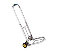 Carretilla de mano plegable, carrito resistente con mango extensible, capacidad de 40/60 kg, marco galvanizado para uso doméstico y comercial