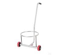 Carretilla de mano portátil para cubos de basura, ruedas silenciosas de poliuretano, diseño resistente que soporta 300 libras, ideal para mover botellas de gas y otros artículos pesados