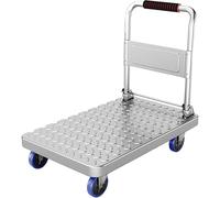 Carretilla De Plataforma con Ruedas Silenciosas De Alta Resistencia, Carretilla Plegable De 330 LB para Garaje, Almacén Y Manipulación De Materiales Industriales (60 * 40)