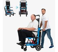Carretilla eléctrica plegable escalar escaleras Silla de ruedas eléctrica para subir escaleras, silla de escalera de bajo ruido, herramientas de asistencia para personas mayores, adecuado para ressi
