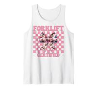 Carretilla elevadora certificada Operador de montacargas Conductor de montacargas Chica Camiseta sin Mangas