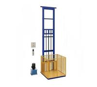 Carretilla elevadora doméstica Plataforma elevadora hidráulica pequeña y sencilla con riel guía de fábrica capacidad carga máxima 500 kg Mesas Elevadoras