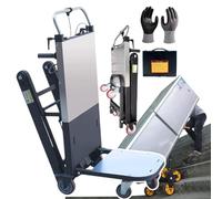 Carretilla Elevadora Eléctrica Mejorada para Subir Escaleras, Resistente, 500 W/850 W, Capacidad De 496/661 LB, Rieles Gruesos, Panel De Control Intuitivo, Incluye Guantes 850w(1battery)