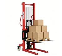 Carretilla elevadora hidráulica con altura de elevación de 160 cm, modelo peatonal, bomba hidráulica, construcción robusta de acero