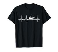 Carretilla elevadora Latido del corazón Conductor de carretilla elevadora ECG Profesión Lagerist Camiseta
