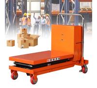 Carretilla elevadora manual/eléctrica de 150 kg - Plataforma hidráulica Cact estructura de acero retroceso perfecta para montaje de maquinaria y logística - Solut de elevación pesada