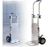 Carretilla Elevadora Para Objetos Pesados,Sube Escaleras Eléctrica,Carrito Con Mango Extensible,Motor Sin Escobillas,Capacidad De Carga 200 Kg/440 Lbs,Aleación De Aluminio A