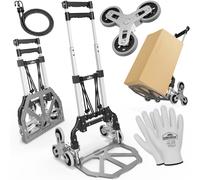 Carretilla elevadora plata/negro 80kg regulable en altura
