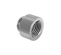 Carretilla G1/4 "macho a hembra Extender Fitting, 10 mm, plata brillante