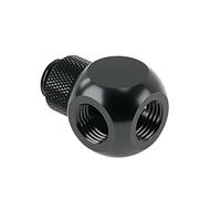 Carretilla G1/4 "montaje de bola de 4 Vías, Rotary, Negro
