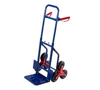 Carretilla para escaleras hasta 150 kg, plegable, 3 ruedas, de goma dura, marco de tubos de acero, carretilla de transporte