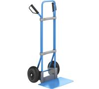 eurokraft pro Carretilla para sacos, azul, A x P de la pala 450 x 350 mm, azul, neumáticos