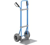 Carretilla para sacos, azul eurokraft pro, A x P de la pala 450 x 350 mm, galvanizada