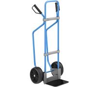 Carretilla para sacos con listones de deslizamiento, azul eurokraft pro, A x P de la pala 280 x 250 mm, negra