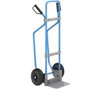 Carretilla para sacos con listones de deslizamiento, azul eurokraft pro, A x P de la pala 280 x 250 mm, galvanizada