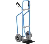 Carretilla para sacos con listones de deslizamiento, azul eurokraft pro, A x P de la pala 280 x 250 mm, negra