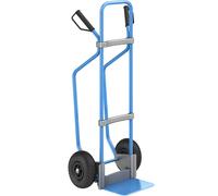 Carretilla para sacos con listones de deslizamiento, azul eurokraft pro, A x P de la pala 280 x 250 mm, azul