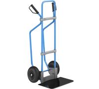 Carretilla para sacos con listones de deslizamiento, azul eurokraft pro, A x P de la pala 450 x 350 mm, negra