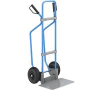 Carretilla para sacos con listones de deslizamiento, azul eurokraft pro, A x P de la pala 450 x 350 mm, galvanizada