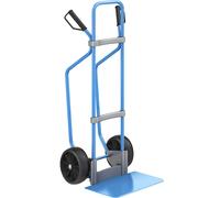 Carretilla para sacos con listones de deslizamiento, azul eurokraft pro, A x P de la pala 450 x 350 mm, azul