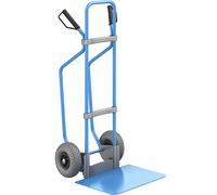 Carretilla para sacos con listones de deslizamiento, azul eurokraft pro, A x P de la pala 450 x 500 mm, azul