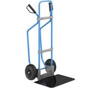 Carretilla para sacos con listones de deslizamiento, azul eurokraft pro, A x P de la pala 450 x 500 mm, negra