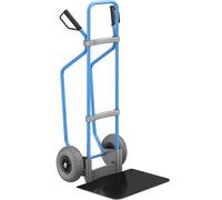 Carretilla para sacos con listones de deslizamiento, azul eurokraft pro, A x P de la pala 450 x 500 mm, negra