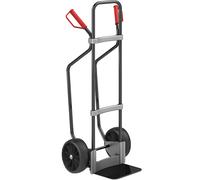 Carretilla para sacos con listones de deslizamiento, negra eurokraft pro, A x P de la pala 280 x 250 mm, negra