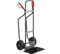 Carretilla para sacos con listones de deslizamiento, negra eurokraft pro, A x P de la pala 450 x 350 mm, negra