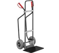 Carretilla para sacos con listones de deslizamiento, negra eurokraft pro, A x P de la pala 450 x 350 mm, negra