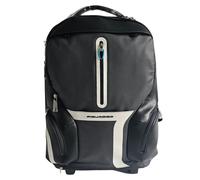 Carretilla Piquadro Bv3148os40bm Viaje Hombre Imitación De Cuero Negro
