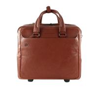 Carretilla Piquadro Bv4729b3 Viaje Hombre Cuero Marrón