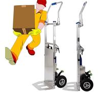 Carretilla plegable para escalera, resistente, motor sin escobillas para un fácil transporte, ideal para logística del hogar y materiales de construcción de almacén