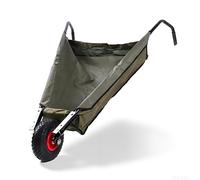 Carretilla Plegable para Jardín, Monociclo de 10 Pulgadas de Diámetro de Rueda para Rocas de Hierba, Neumáticos Grandes, Carrito de Jardín Plegable con Capacidad de 88 Libras,