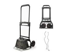 Relaxdays Carretilla plegable 120 kg negro,plata