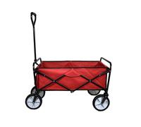 Carretilla Plegable Roja con Funda Impermeable