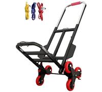 Carretilla Sube escaleras de Alta Resistencia, con Plataforma Plegable y Estructura de Acero Reforzado, Ideal para Uso Comercial(PU Wheel/25mm)