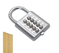 Carrido de seguridad de combinación de botones - bloqueo de código digital 8/10 dígitos | Bloqueo de casillero compacto para gimnasio, valla, mochila para estudiantes, caja de herramientas, almacenami