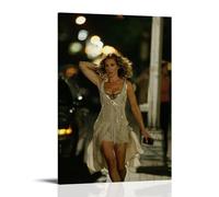 Carrie Bradshaw: las obras de arte de pintura al óleo son duraderas, impermeables y fáciles de limpiar en habitaciones, salas de estar, dormitorios, cocinas y fáciles de montar. Estilo marco de 50 x