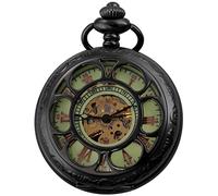 Carrie Hughes Reloj de bolsillo mecánico vintage rococó steampunk para hombre con cadena en caja WPK224, WPK224, retro, moda, casual, negocios, steampunk
