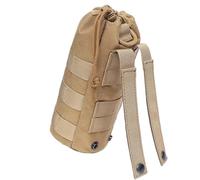 Carrier de botella de agua, bolsa segura, soporte de hidratación, diseño estable, manga de Flask, (1 pieza, negro, caqui), perfecto para el hiking y el camping, viajes y actividades al aire libre,