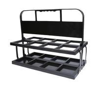 Carrier de botella de agua deportiva - bandeja de botella a presión duradera, soporte plegable para carrito | Portabotellas de agua de tamaño compacto con marco robusto, estante de almacenamiento para