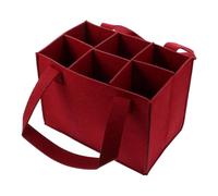 Carrier de botellas de vino Field - bolsas de viaje de vino portátil, bolsas de bolsas de botellas de vino | Carrier de vinos de botella portátil con divisor, bolso de almacenamiento de fieltro para 6