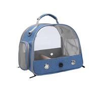 Carrier de viaje de pájaros con perca - Jaula portátil para loros, periquitos, canarios | Bolsa de transporte transparente con ventilación, ideal para animales pequeños, hámsters, conejos y viajes