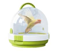Carrier de viajes de aves: jaula transparente de viajes de loro transpirable con pestillo de bloqueo, bolsa de aves ligero, jaula de periquito portátil, bolso de animales pequeños, mochila para mascot